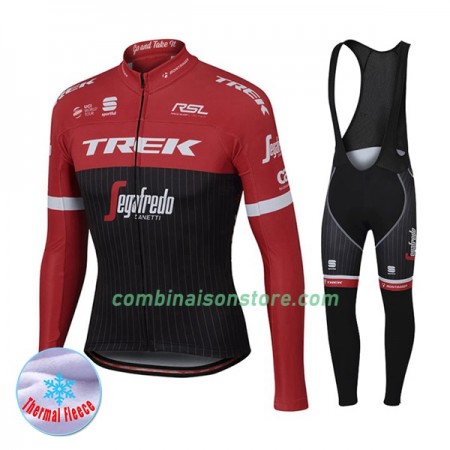 Maillot Cyclisme Hiver + Collant à Bretelles 2017 Trek-Segafredo N001